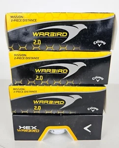 (12) Palline da golf Callaway Warbird 2.0 e HEX Warbird NUOVE, MAI USATE, logo aziendale - Foto 1 di 9