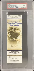 Boleto Completo Firmado Mariano Rivera 6/5/12 NYY 602 Ahorra Insc PSA/DNA Automático Como Nuevo 9 - Imagen 1 de 3