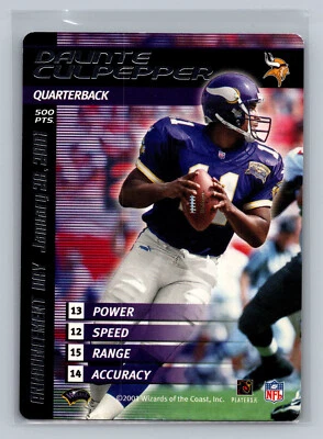 2002 NFL Showdown Announcement Day Promo DAUNTE CULPEPPER Vikings - Image 1 of 2