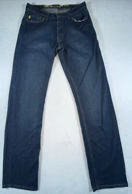 Nautica Jeans Mens 30x34 Blue Solid Cotton Mid Rise Boot Cut - Image 1 of 4