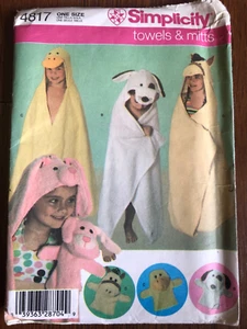Simplicity 4817 Sewing Pattern for Towels and Mitts One Size - Picture 1 of 4