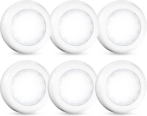 Tap Light 6 Pack Portable LED Puck Touch Night Lights - Battery Operated under C - Picture 1 of 12