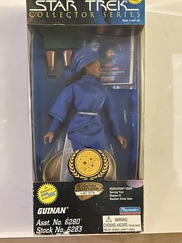 Vintage 1995 STAR TREK Collector Series GUINAN Federation Edition Playmates Cover