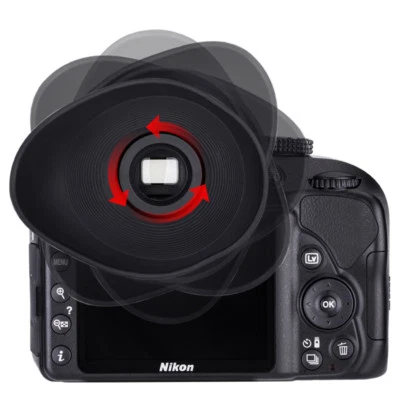 Big Ergonomic Oval Eyecup fr Canon EOS 6D II 5D II 800D 750D 90D 77D 60D 50D 40D - Image 1 of 4