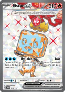 Pokemon TCG GCC Eiscue ex OBF 210/197 Italian EXC/NM Obsidian Flames FA - Imagen 1 de 1