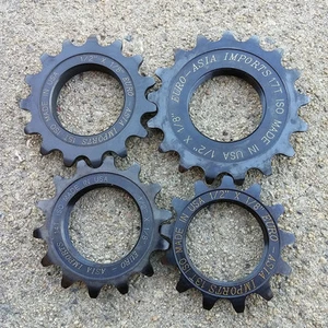 EURO ASIA IMPORTA DELUXE STEEL TRACK COG 1/8" SINGLE SPEED EAI FABRICADO EN EE.UU. - Imagen 1 de 5
