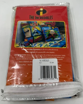 Fronha The Incredibles Pillow Sham 20 x 24 polegadas - Imagem 1 de 4