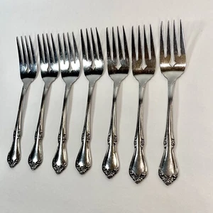 7er Set Oneida SSS Celebrity Edelstahl Besteck Salatgabeln 6,25 Zoll - Bild 1 von 7