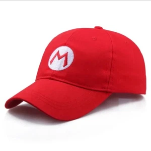 Super Mario Hat - Kids Super Mario Bros Red Snapback Baseball Cap - Picture 1 of 1