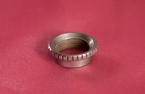 Vintage Spec Medium Aged Coarse Knurled Switch Nut Nickel for Gibson Guitars - Picture 1 of 2