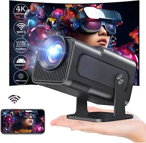 Projector 5G 4K Smart HD LED WiFi Bluetooth HDMI USB Android Office Home Theater - Picture 1 of 10