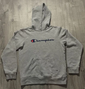 Boys’ Champion Fleece Hoodie Gray Size XL - Picture 1 of 12