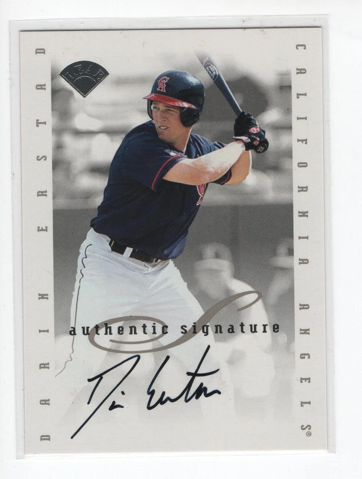 Darin Erstad autograph signed card Leaf Authentic 1996 - Image 1 of 1