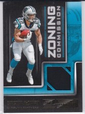 CHRISTIAN McCAFFREY JERSEY PLAYER-WORN Football Card Panini Playbook SF 49ERS!