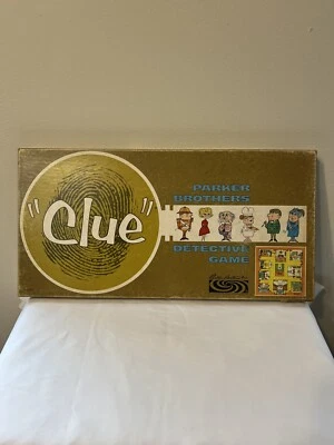 Vintage CLUE Parker Brothers 1963 Detective Board Game Complete - Image 1 of 4