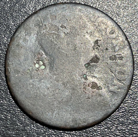 1771 UK United Kingdom George Gordon Evasion 1/2 Half Penny Atkins# 116 Coin Cover