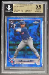 2022 Topps Chrome Sapphire SEIYA SUZUKI Rookie Card (RC) CUBS BGS 9,5 - Foto 1 di 2