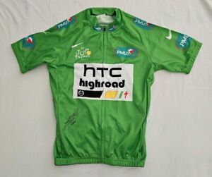 Mark Cavendish signed 2011 Tour de France green cycling jersey HTC *PROOF*