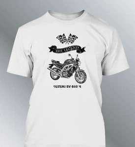 Camiseta Hombre Suzuki Sv 650 N The Legend Moto Motocicleta SV650N Aspecto Usado - Imagen 1 de 3