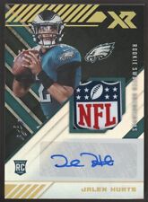 2020 Panini Xr Jalen Hurts RPA RC Rookie NFL Shield Patch AUTO 1/1 Eagles