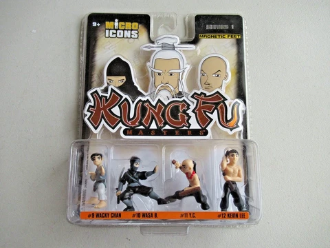 Micro Icons Kung Fu Masters Series 1  #1-4 Magnetic Feet 2004 Wacky Chan Cover