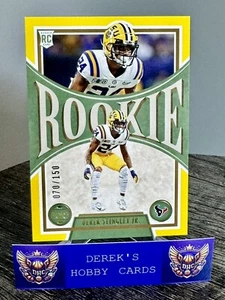 2022 Legacy DEREK STINGLEY JR *Rookie (LSU Color Match) Yellow /150 - Texans - Picture 1 of 2
