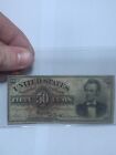 US Fractional Currency 1863 50 Cents 4th Issue FR 1374 RARE nice Note VF+