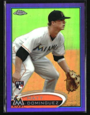 Matt Dominguez 2012 Topps Chrome Purple Refractor RC #159 Baseball Card - Image 1 of 2