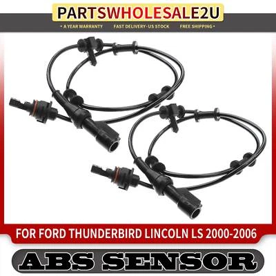 2x Front ABS Wheel Speed Sensor for Ford Thunderbird 02-03 Lincoln LS 2000-2006 - Image 1 of 4