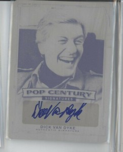 DICK VAN DYKE 2014 LEAF POP CENTURY PRINTING PLATE AUTO AUTOGRAPH TRUE 1/1