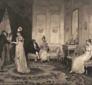 A Social Eddy Left by the Tide Fine Original Rembrandt Photogravure Print 1898 - Imagen 1 de 3