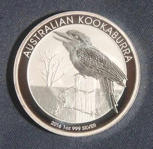 2016 KOOKABURRA 1 OZ .999 SILVER COIN AUSTRALIA 1 DOLLAR LOT 030254 - Picture 1 of 3