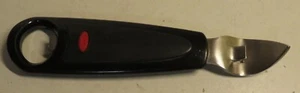 OXO Good Grips Manual Bottle Can Opener Can Punch Black and Silver Used 6" - Picture 1 of 6