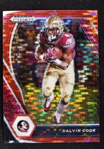 2021 Prizm Draft Picks Base Red Pulsar #83 Dalvin Cook - Florida State Seminoles
