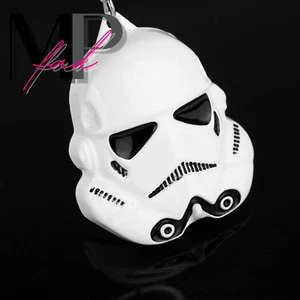 Star Wars Keychain Keyring Key Fob Metal Accessory Home Car White CLONE TROOPER - Picture 1 of 5