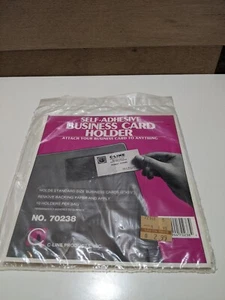 Neu in Verpackung C-Line Produkte - Visitenkartenhalter selbstklebend 1 Pack, 10 insgesamt - Bild 1 von 5