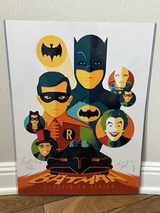 Batman Classic TV-Serie 1966 Poster Tom Whalen Adam West Burt Ward SIGNIERTER Beweis - Bild 1 von 3