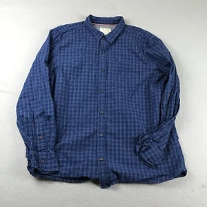 Fat Face Shirt Mens 2XL Regular Blue Plaid Long Sleeves Button Up - Picture 1 of 9