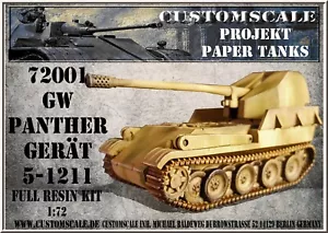 CS 72001 GW Panther Gerät 5-1211 Kit Customscale 1:72 - Picture 1 of 3