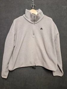 4th arq sweater womens size large fleece 1/4 zip jumper cropped outdoors - Picture 1 of 11