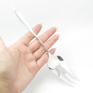 REED & BARTON 925 Sterling Silver Vintage 1960 Lark Meat Serving Fork - Picture 1 of 10