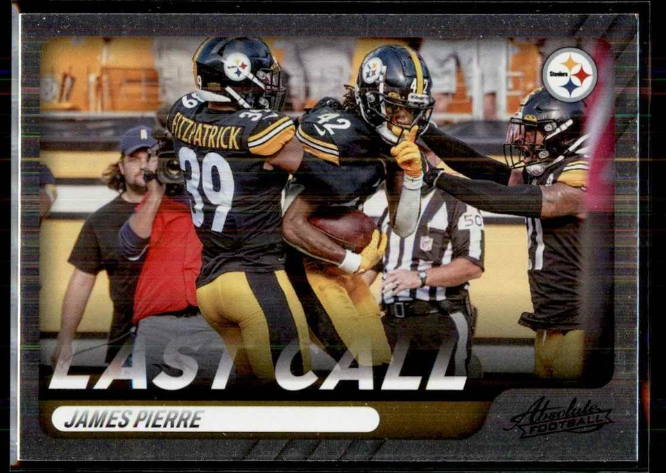 2022 Panini Absolute Last Call James Pierre Pittsburgh Steelers #LC-20 - Image 1 of 2