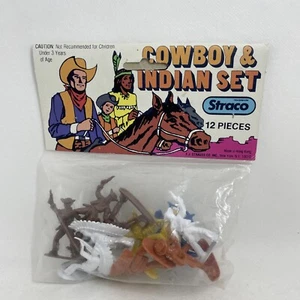 Vintage Cowboy & Indian Set - 12 Pieces by Straco Made in Hong Kong - Picture 1 of 5