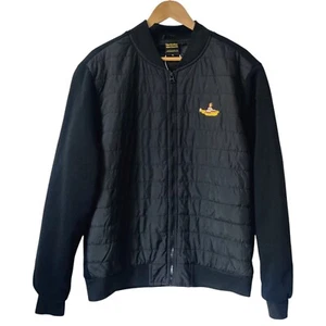 THE BEATLES Steppjacke XL Yellow Submarine Markenlogo Herren Schwarz Neu mit Etikett - Bild 1 von 11