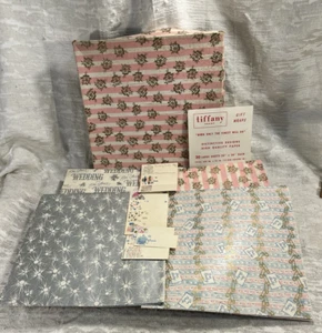 Vintage 1960s Tiffany Gift Wrap Wrapping Paper Star Burst /Tags 7 Sheets -- 8048 - Picture 1 of 10