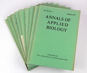 Annals of Applied Biology 1972 Full Year from January to December 1972 Complete - Imagen 1 de 24