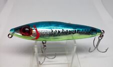 Vtg L&S MirrOlure TOP DOG Jr 84MR Blue/Sil/Chart 44" Topwater/Surface 3/4oz Lure