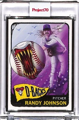 2021 TOPPS PROJECT 70 #214 RANDY JOHNSON BY PARDEE - P70 AP SILVER FRAME 02/51 - Image 1 of 2