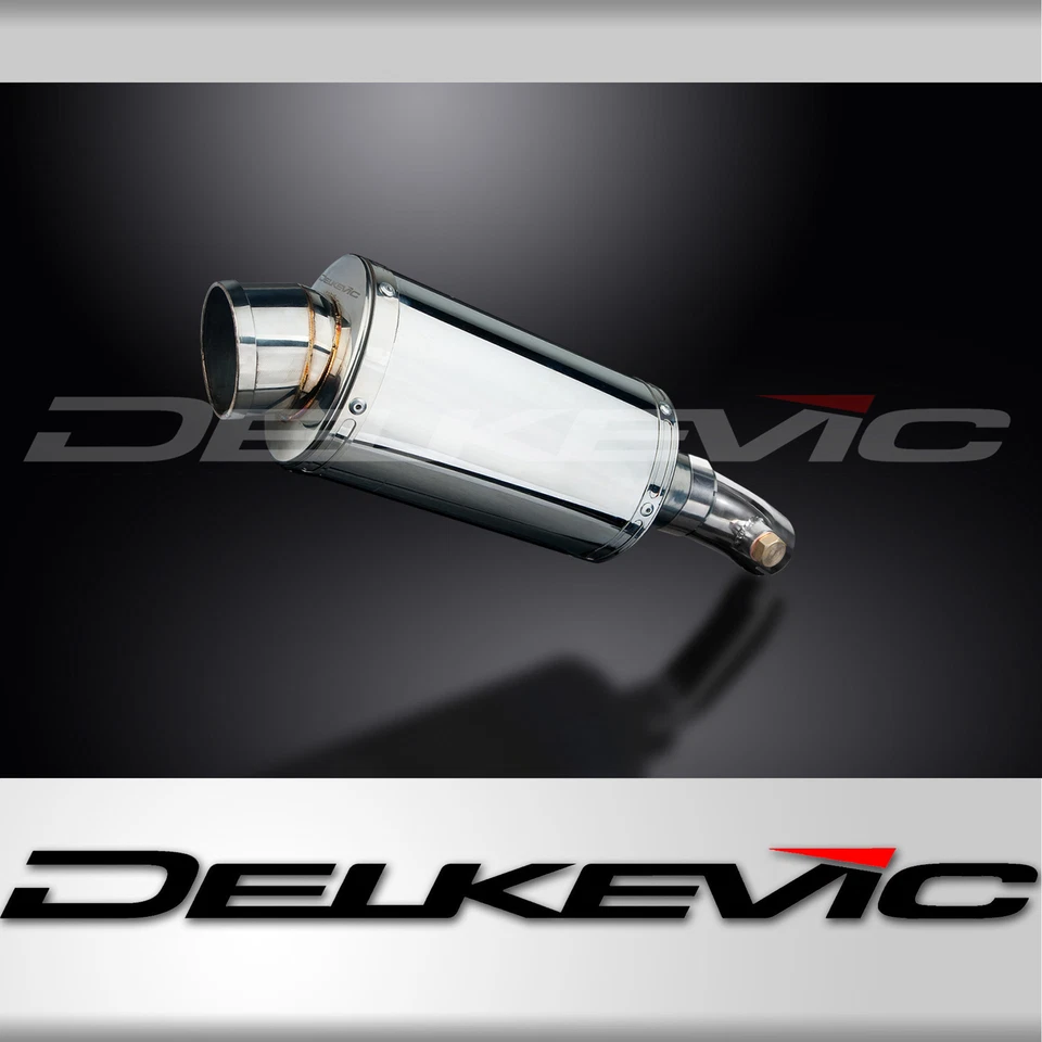 Silenciador de escape ovalado de acero inoxidable Kawasaki ER-6N Ninja 650 Versys Slip On 9" Foto 1 de 4