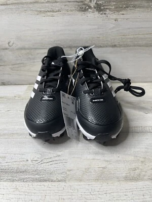 Botines de béisbol Adidas Icon 7 MD K para niños talla: 2 S23919 negros/blancos ¡NUEVOS CON ETIQUETAS! Foto 1 de 4